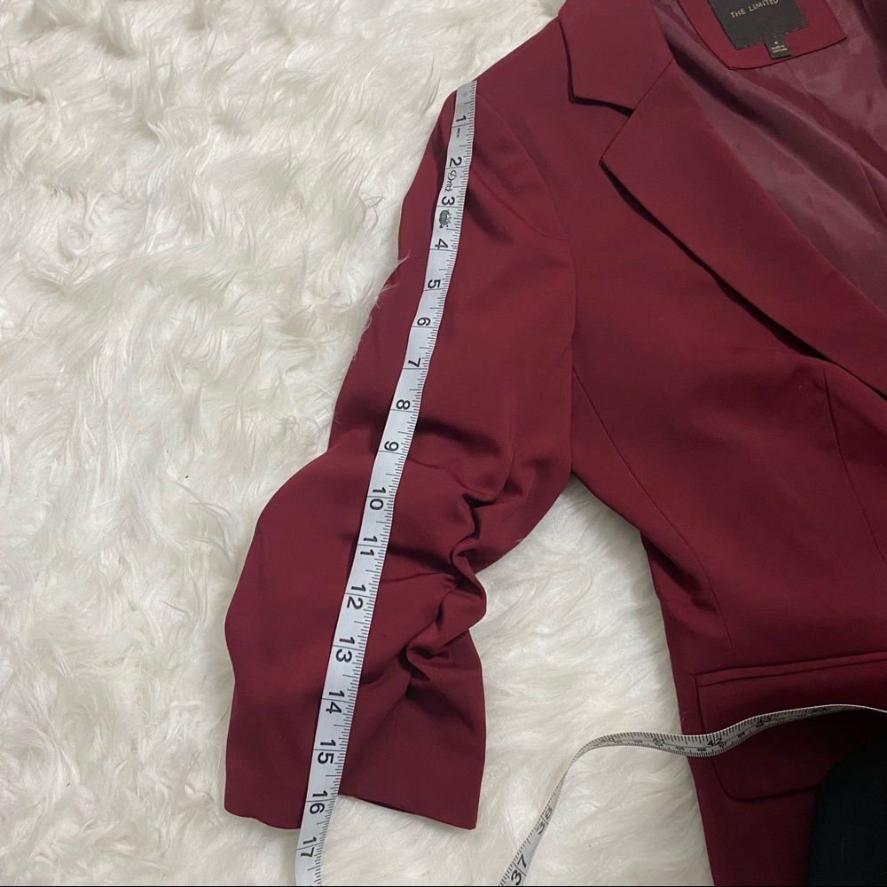 THE LIMITED Burgundy Blazer - Picture 4 of 6